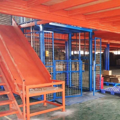 Plataformas de varias filas del entresuelo del almacenamiento 8 toneladas de entresuelo de estante de acero del piso