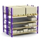 sistema del estante del rodillo del estante 2500m m Warehouse del almacenamiento del rodillo 500kg